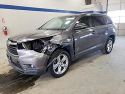 Salvage cars for sale at Sandston, VA auction: 2015 Toyota Highlander XLE