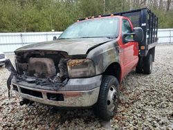 Salvage trucks for sale at West Warren, MA auction: 2005 Ford F350 Super Duty