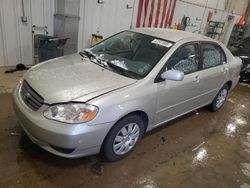 Salvage cars for sale at Mcfarland, WI auction: 2003 Toyota Corolla CE