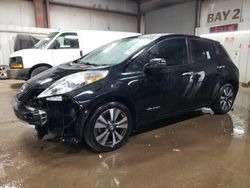 Salvage cars for sale at Elgin, IL auction: 2015 Nissan Leaf S