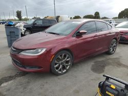 Salvage cars for sale at Miami, FL auction: 2015 Chrysler 200 S