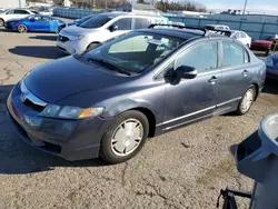 Salvage cars for sale from Copart Pennsburg, PA: 2009 Honda Civic Hybrid