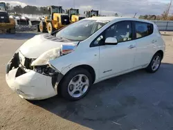 Salvage cars for sale at Dunn, NC auction: 2012 Nissan Leaf SV