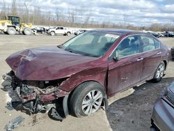 Salvage cars for sale at Leroy, NY auction: 2014 Honda Accord LX