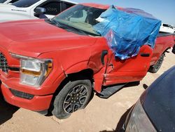 Salvage cars for sale at Andrews, TX auction: 2022 Ford F150 Super Cab