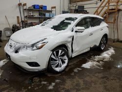 Nissan salvage cars for sale: 2018 Nissan Murano S