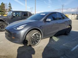 Salvage cars for sale at Rancho Cucamonga, CA auction: 2021 Tesla Model Y