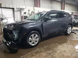 Salvage cars for sale at Elgin, IL auction: 2021 Chevrolet Blazer 1LT