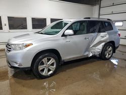 Salvage cars for sale at Blaine, MN auction: 2013 Toyota Highlander Limited