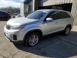 Salvage cars for sale at East Granby, CT auction: 2015 KIA Sorento LX