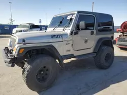 Salvage cars for sale at Anthony, TX auction: 2000 Jeep Wrangler / TJ Sport