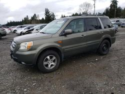 Salvage cars for sale at Graham, WA auction: 2007 Honda Pilot EXL