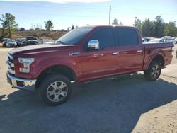 Salvage trucks for sale at Gaston, SC auction: 2016 Ford F150 Supercrew