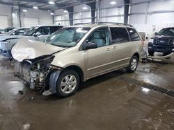 Salvage cars for sale at Ham Lake, MN auction: 2006 Toyota Sienna CE