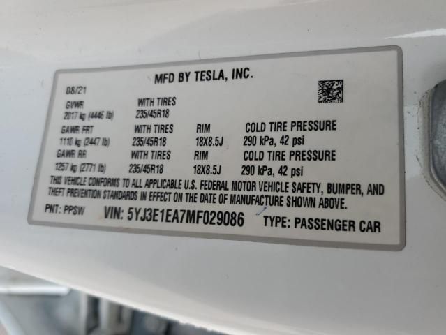 2021 Tesla Model 3