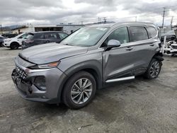 Salvage cars for sale at Sun Valley, CA auction: 2019 Hyundai Santa FE SEL