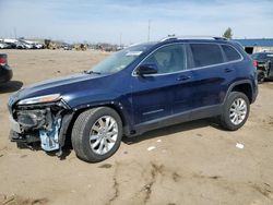 Salvage cars for sale at Woodhaven, MI auction: 2016 Jeep Cherokee Limited