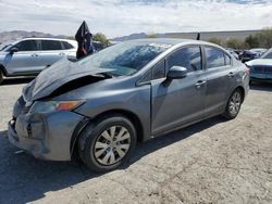 Salvage cars for sale at Las Vegas, NV auction: 2012 Honda Civic LX