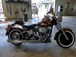 Salvage motorcycles for sale at Fort Pierce, FL auction: 2002 Harley-Davidson Flstf