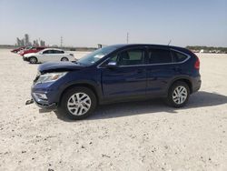 Salvage cars for sale at New Braunfels, TX auction: 2015 Honda CR-V EX