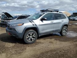 Jeep salvage cars for sale: 2015 Jeep Cherokee Trailhawk