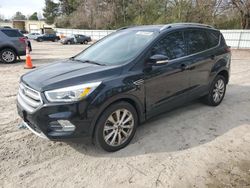 Salvage cars for sale at Knightdale, NC auction: 2017 Ford Escape Titanium