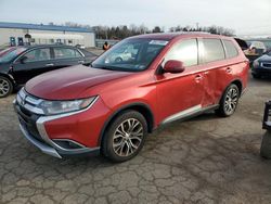 Mitsubishi Vehiculos salvage en venta: 2016 Mitsubishi Outlander SE