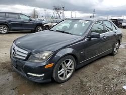 Salvage cars for sale at Los Angeles, CA auction: 2012 Mercedes-Benz C 250