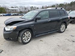 Salvage cars for sale at Charles City, VA auction: 2008 Toyota Highlander Hybrid Limited