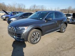 Salvage cars for sale at Marlboro, NY auction: 2021 Audi Q5 Premium Plus