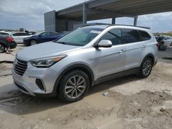 Salvage cars for sale at West Palm Beach, FL auction: 2017 Hyundai Santa FE SE