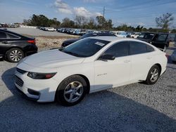 Chevrolet salvage cars for sale: 2017 Chevrolet Malibu LS