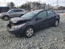 Salvage cars for sale at Mebane, NC auction: 2017 KIA Forte LX