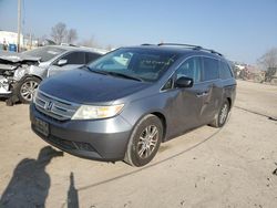 Salvage cars for sale at Pekin, IL auction: 2011 Honda Odyssey EXL