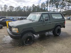 Salvage cars for sale at Harleyville, SC auction: 1992 Ford Bronco U100