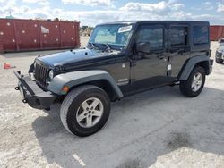 Jeep Wrangler Unlimited Sport salvage cars for sale: 2015 Jeep Wrangler Unlimited Sport