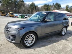 Salvage cars for sale at Mendon, MA auction: 2018 Land Rover Range Rover HSE