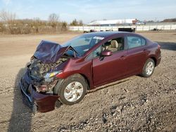 Salvage cars for sale at Columbia Station, OH auction: 2013 Honda Civic LX