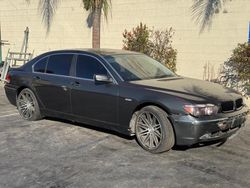 Salvage cars for sale at Van Nuys, CA auction: 2003 BMW 745 LI