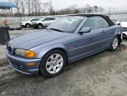 Salvage cars for sale at Spartanburg, SC auction: 2003 BMW 325 CI