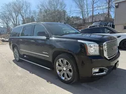 Salvage cars for sale at North Billerica, MA auction: 2015 GMC Yukon XL Denali