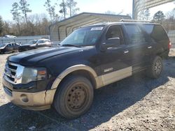 Salvage cars for sale at Augusta, GA auction: 2007 Ford Expedition EL Eddie Bauer