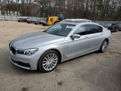 Salvage cars for sale at Austell, GA auction: 2016 BMW 740 I