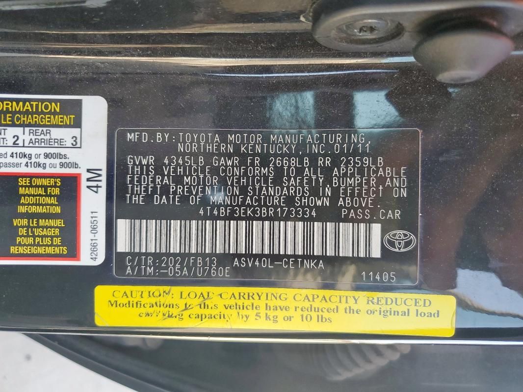 2011 Toyota Camry Base