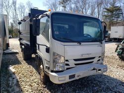 Salvage trucks for sale at West Warren, MA auction: 2018 Isuzu NPR HD Dump Truck