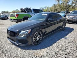 Salvage cars for sale at Riverview, FL auction: 2017 Mercedes-Benz C300