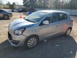 Salvage cars for sale at Knightdale, NC auction: 2020 Mitsubishi Mirage ES