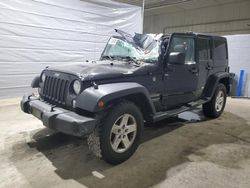 Salvage cars for sale at Candia, NH auction: 2016 Jeep Wrangler Unlimited Sport