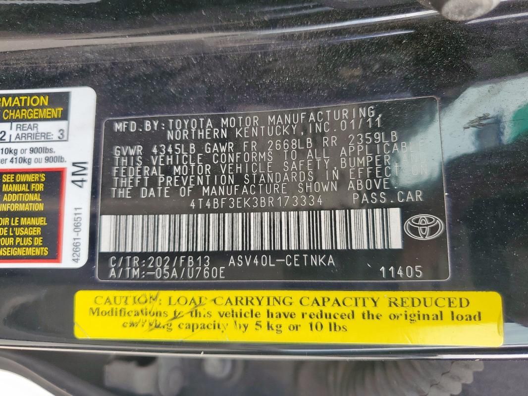 2011 Toyota Camry Base