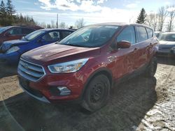 Salvage cars for sale at Bowmanville, ON auction: 2017 Ford Escape SE